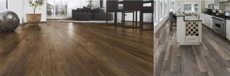 Click Waterproof Spc Wooden Vinyl Flooring with Embossed