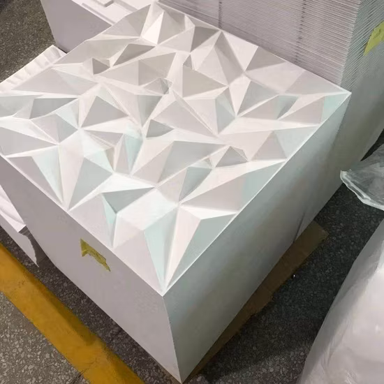 壁紙グラハムブロー成形壁紙 PVC 3D プラスチック壁パネル